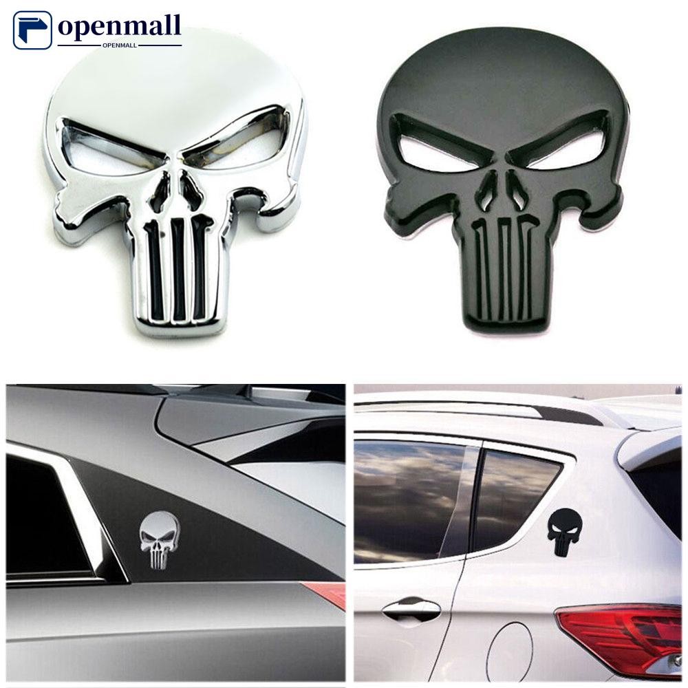 Nobleflying OMALL 3D Metal Emblema Decalque Adesivo Punisher Crânio Carro Motocicleta À Prova D'água D8L6 em Oferta na Shopee