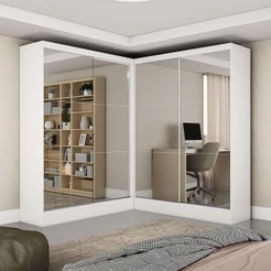 Closet Casal Belém 4 Portas Premium 4 Gavetas Carioca Móveis