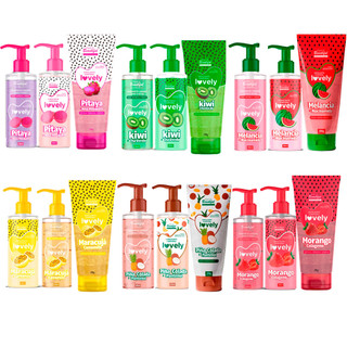 Kit Completo Frutas Tropicais Esfoliante Sabonete e Hidratante Corporal Lovely Face Beautiful