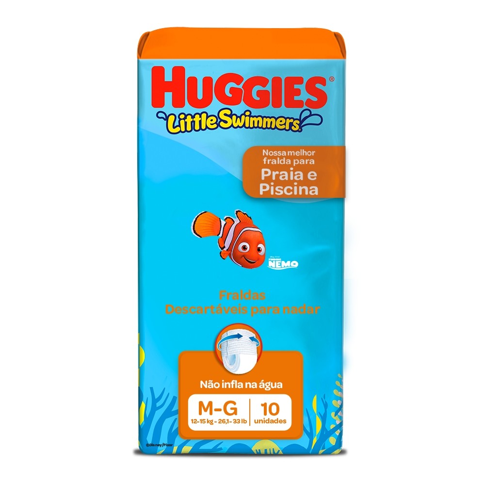Fralda Huggies Little Swimmers M/G 10 Un em Oferta na Shopee