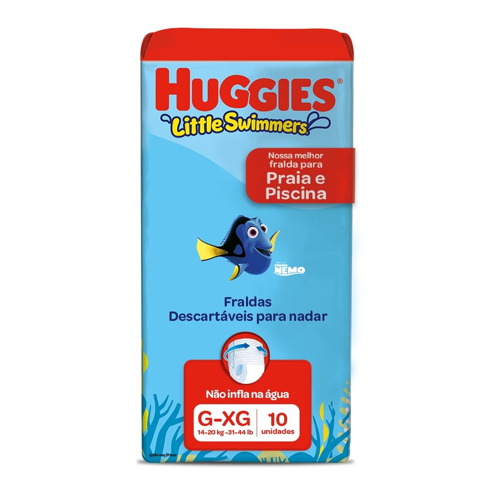 Fralda Huggies Little Swimmers G/XG 10 Un em Oferta na Shopee