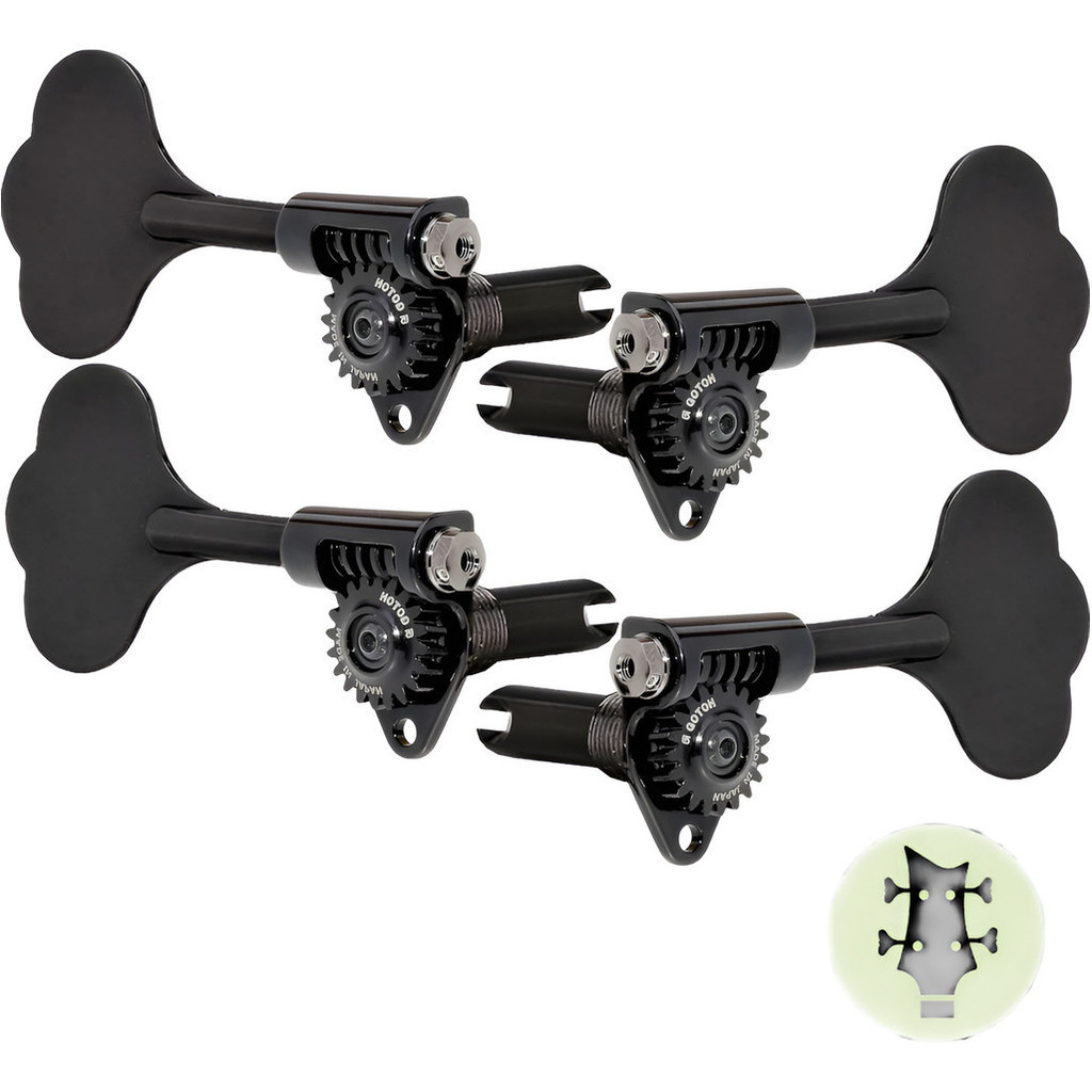 Tarraxa Baixo Gotoh Gbu510c-9 Compacta 2x2 Jazz Bass Preta