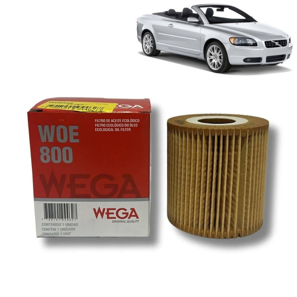 Filtro de Óleo Volvo c70 s40 s60 s80 v40 v70 1997...