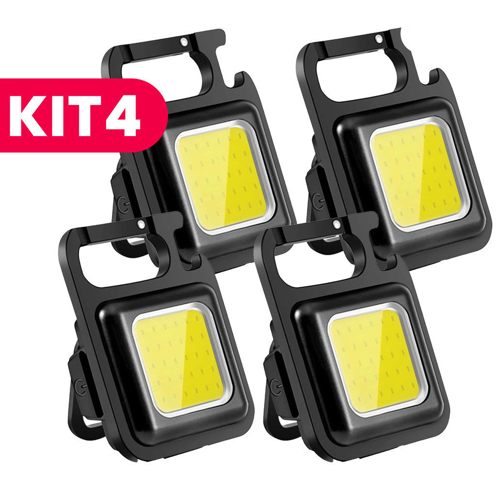 Mini Lanterna Com led Portátil/USB Recarregável Iuminação ajustavél 3 Modos De Luz Lanternas De Chaveiro E Abridor em Oferta na Shopee