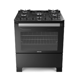 Fogão de Piso Itatiaia 5 Bocas Itamaster Preto – Bivolt em Oferta na Shopee