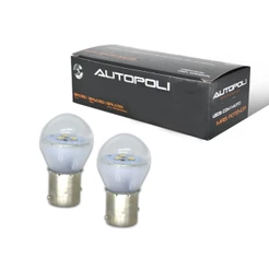 Lampada LED 2 Polos 3W 12V Bulbo Branca Autopoli Trava Reta Par