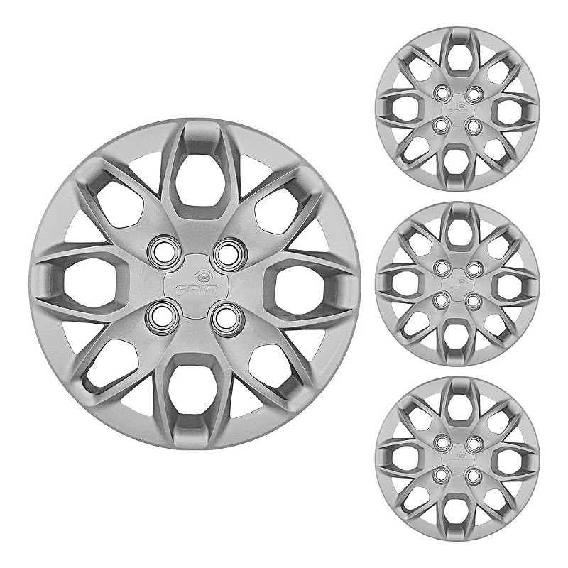 Jogo de Calota Ka Hatch/Sedan Aro 14 2015/2018 GRID 342CB