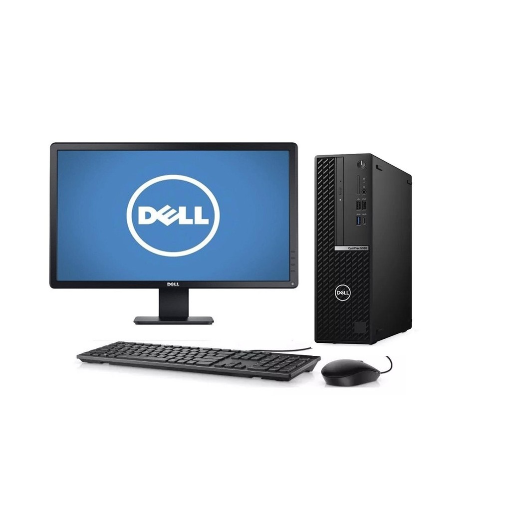 Desktop Dell Optiplex 5080 Intel Core i7 10ª 16Gb Memória Ram 240gb Armazenamento Ssd + MONITOR E1916H WINDOWS 11