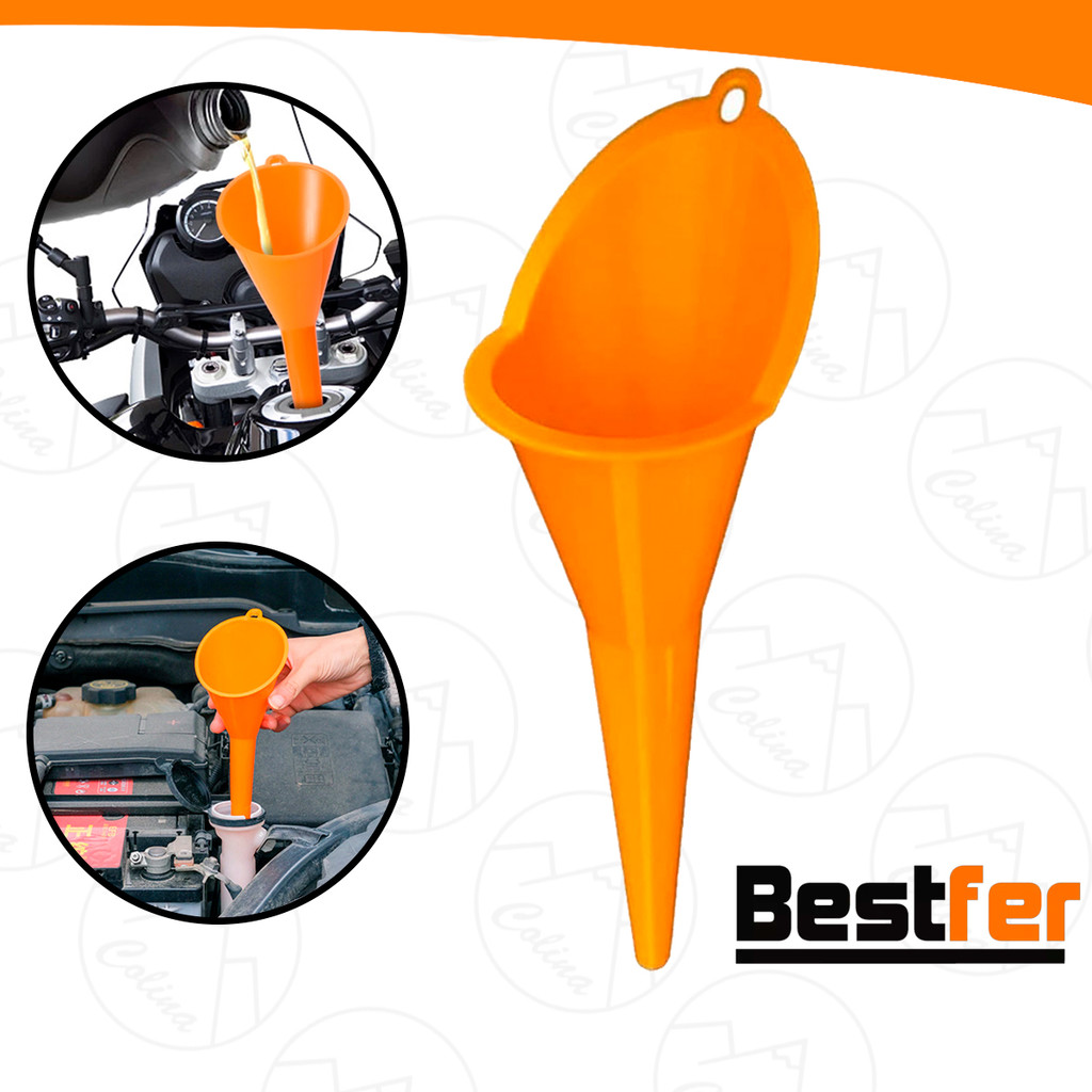 Funil Longo Troca De Óleo Automotivo Moto Carro Fluidos Combustível