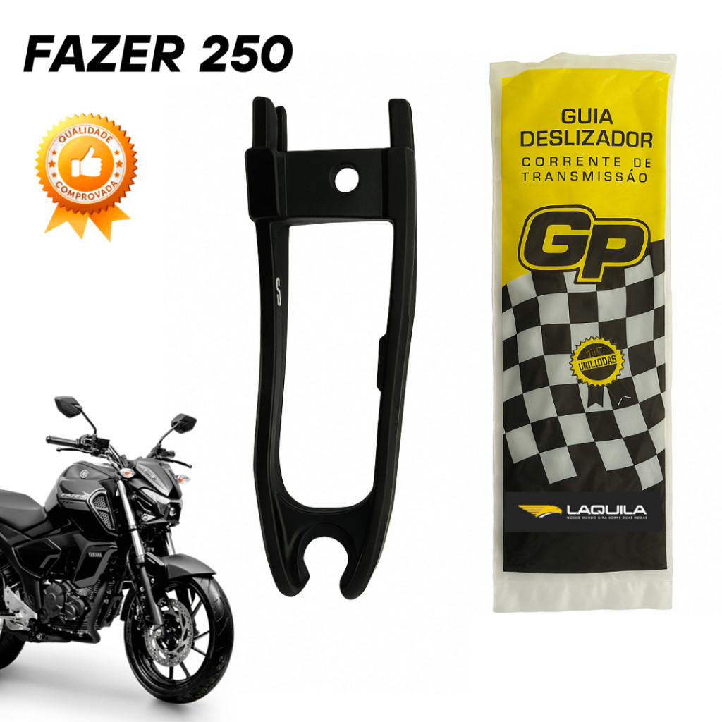 Guia Corrente Transmissão Balança Fz25 Fazer 250 2018 A 2025 - Modelo Original GP em Oferta na Shopee