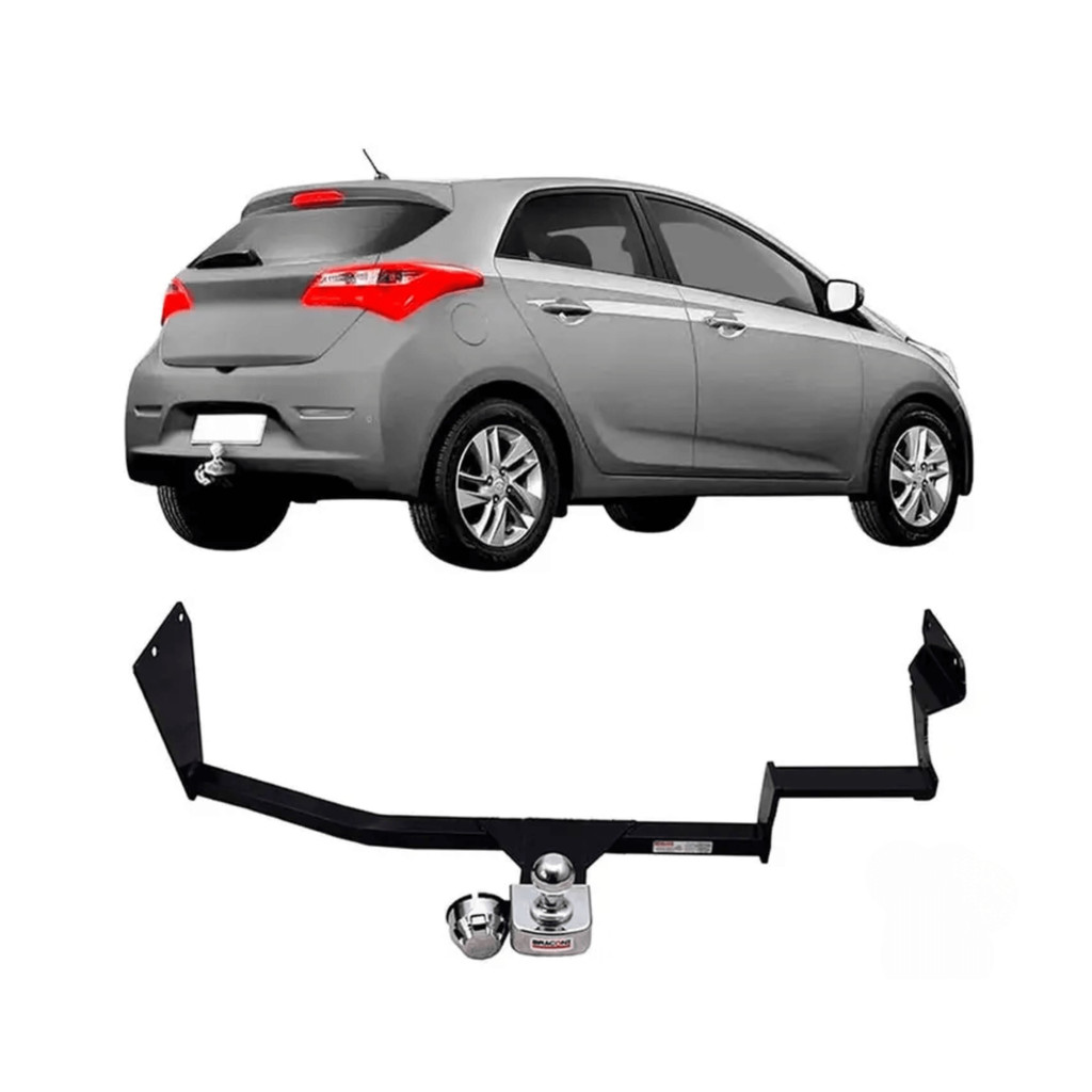 Engate Reboque Fixo HB20 2024+ Braconi BRCIM276 com Esfera e Tomada Inmetro em Oferta na Shopee
