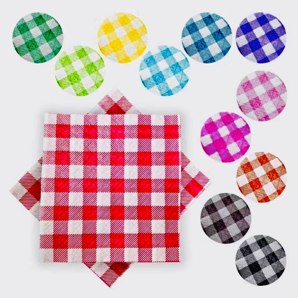 500 GUARDANAPO MISTOS QUADRICULADO XADREZ FESTA JUNINA 2025