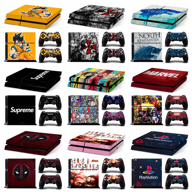 Adesivo De Pele De 99 Cores Compatível Com Sony Playstation 4 Fat Vinyl Decal Conjunto Completo De Película Protetora Pa