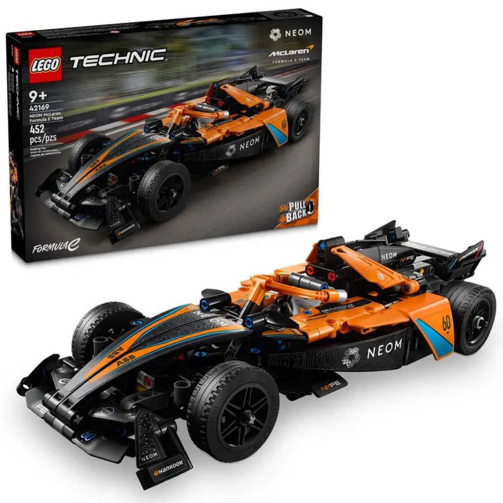 Lego Neom Technic 42169 - McLaren Fórmula E Race Car 452 Pçs