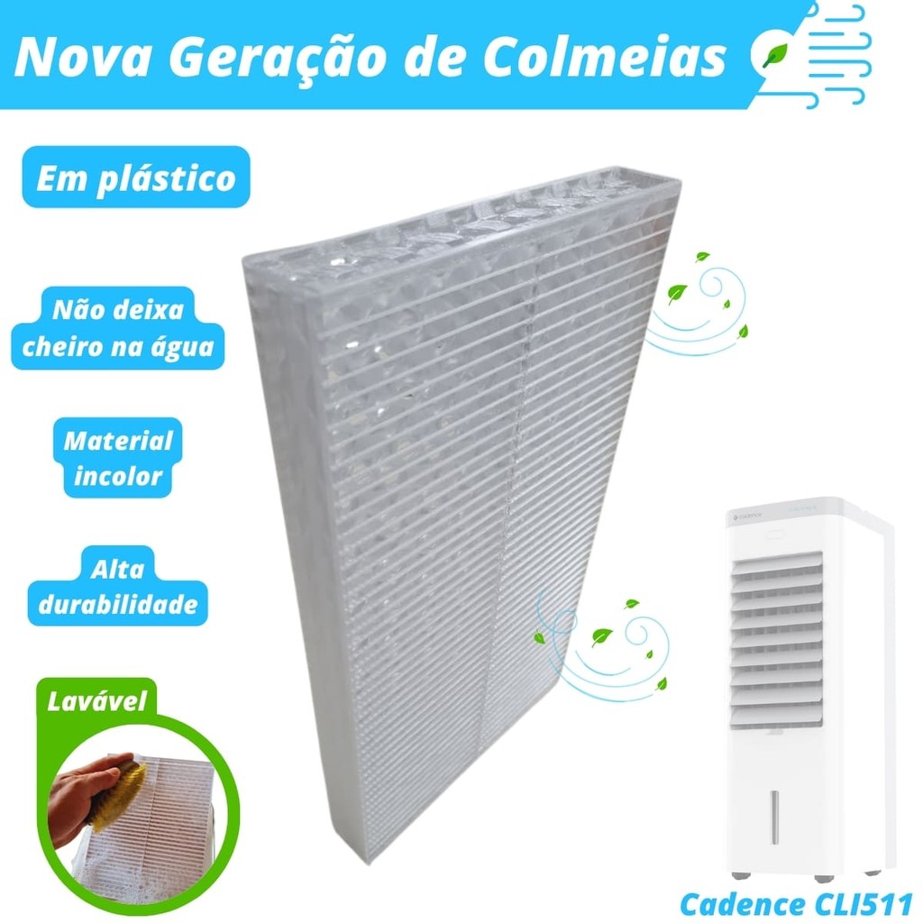 Colmeia Plástica Lavável para Climatizador - Cadence CLI511