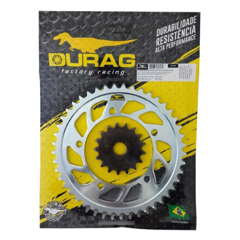 KIT COROA E PINHÃO DURAG SUZUKI GSX-R 750 SRAD 06-10 / GSX-R 1000 SRAD 07-08 17/43 530