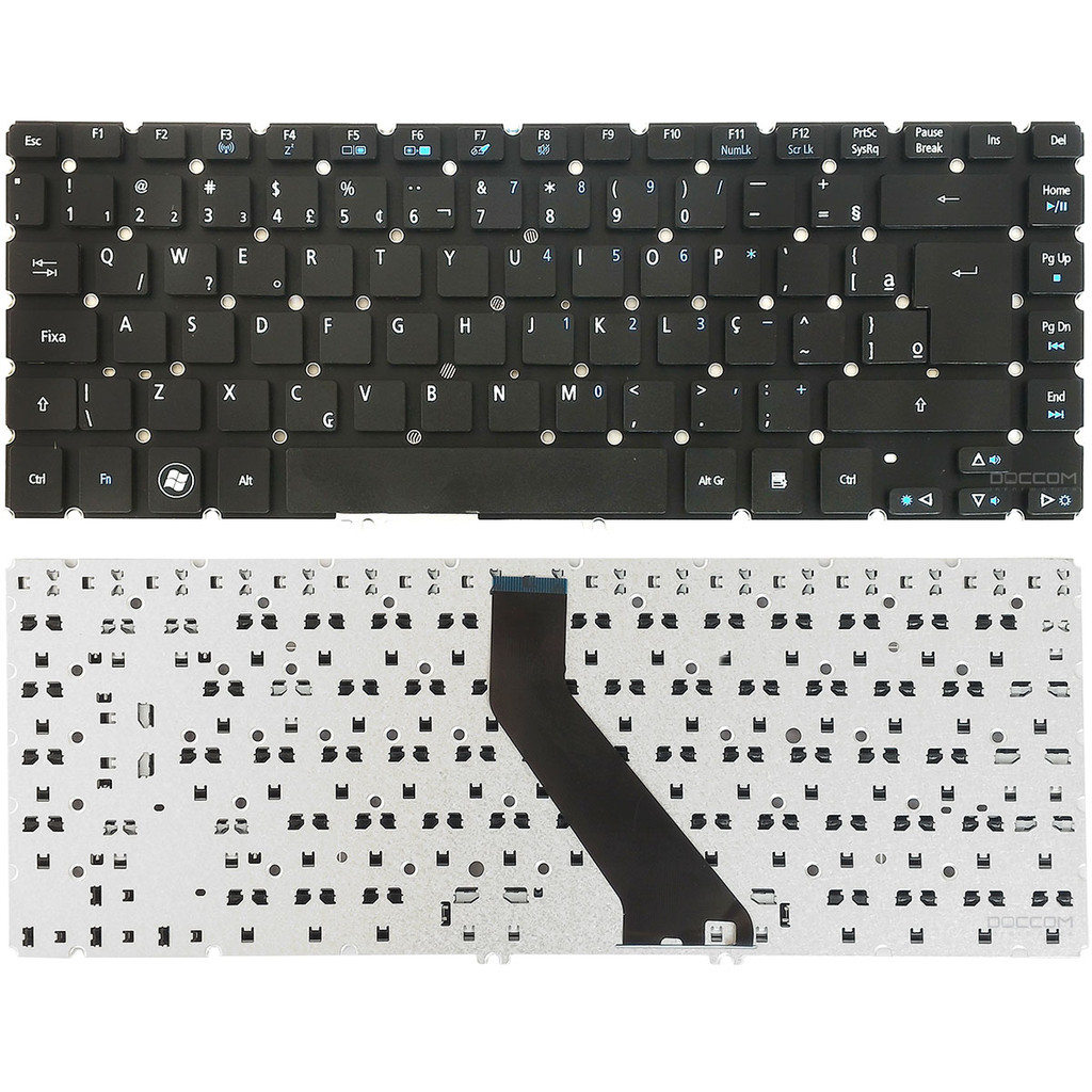 Teclado Para Notebook Acer Aspire V5-471 5-471g V5-471p Séries  Layout Abnt2 Com Ç