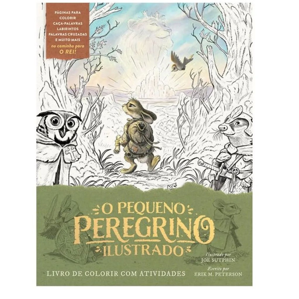 O Pequeno Peregrino Ilustrado | Livro de Colorir com Atividades em Oferta na Shopee
