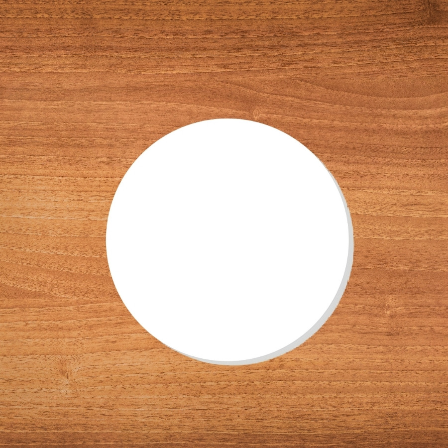 Adesivo Redondo Branco - 3x3cm - 50 unidades - Stickr - Rizzo