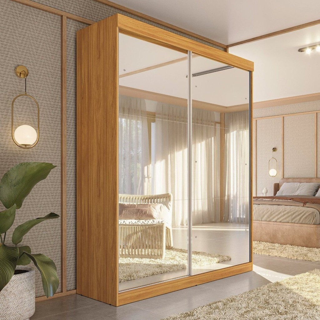 Guarda-roupa Solteiro Peônia Yescasa Cinamomo em Oferta na Shopee