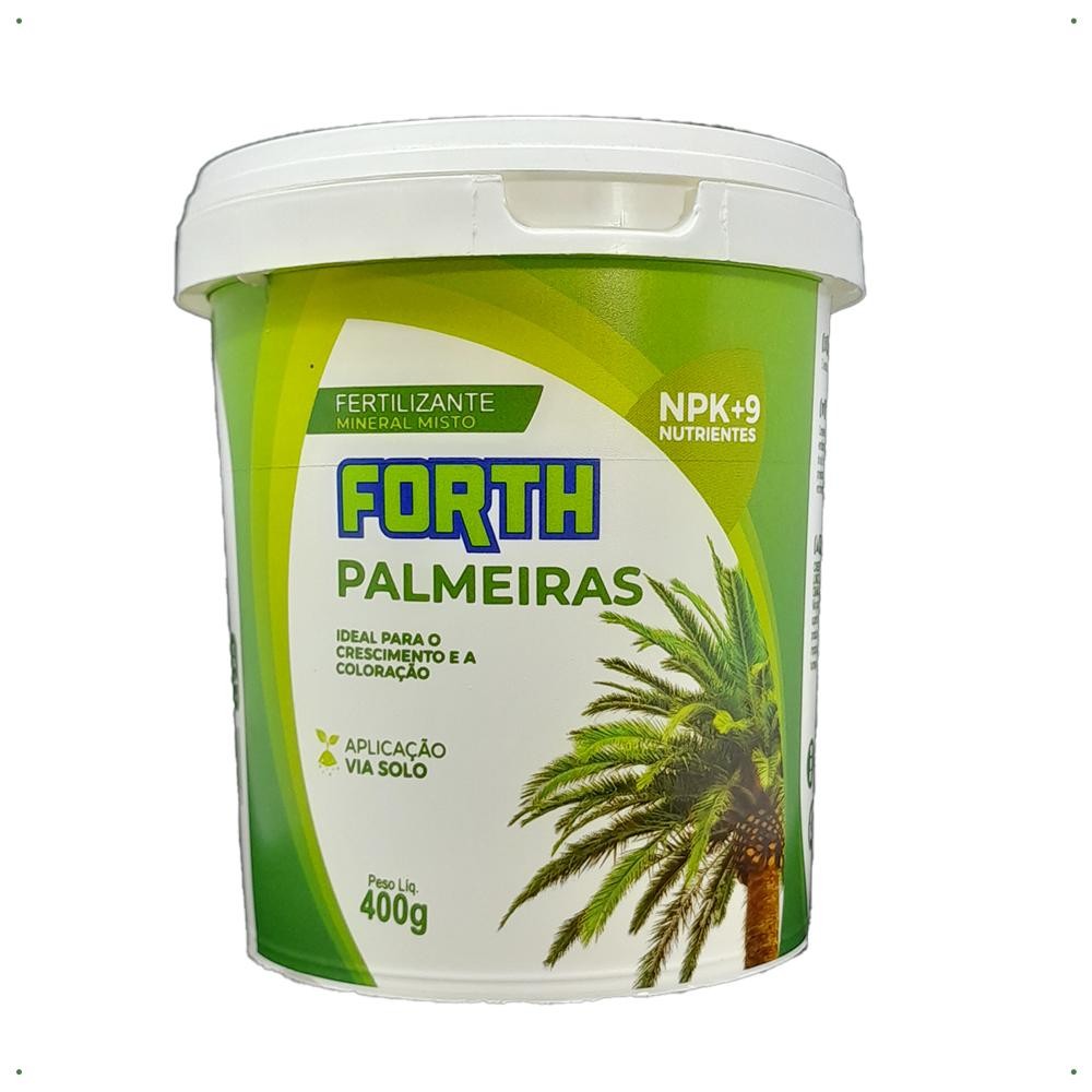 Adubo Palmeiras Forth Jardim Balde 400g em Oferta na Shopee