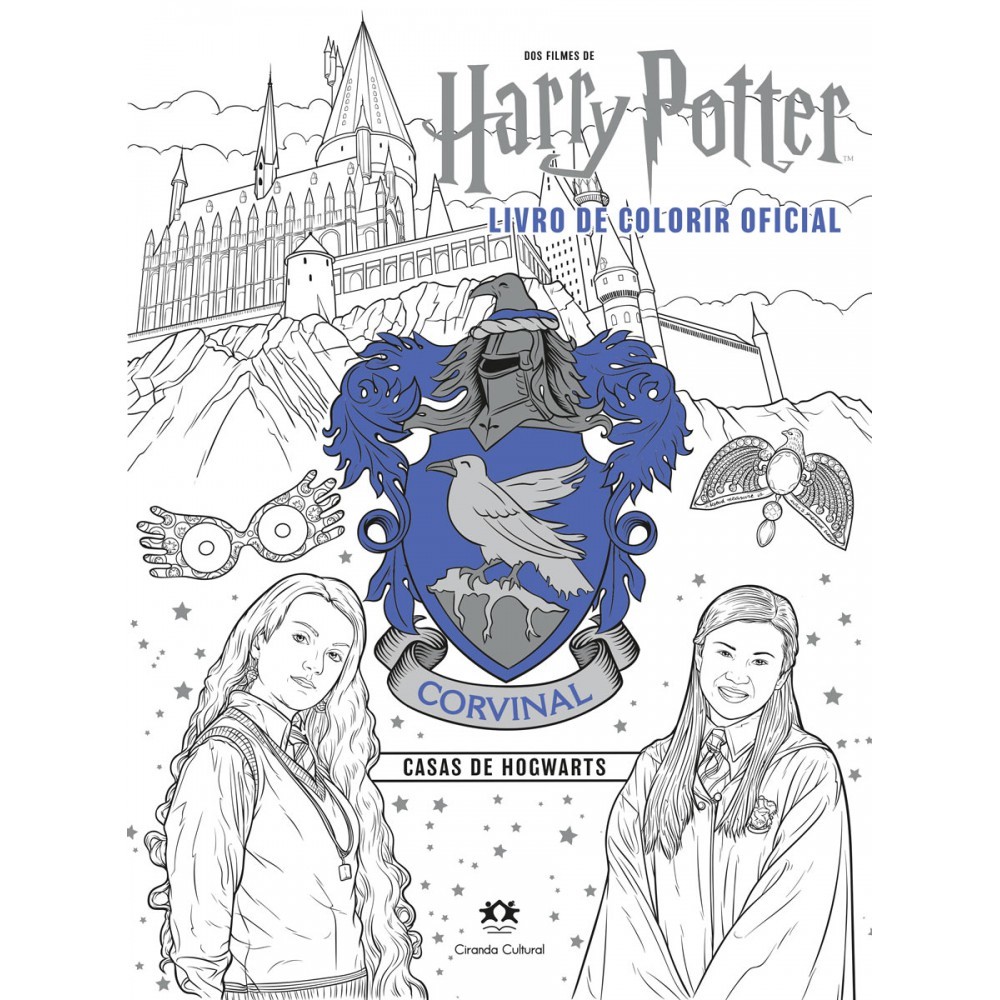 Livro de Colorir Brochura Harry Potter - Corvinal Casas de Hogwarts