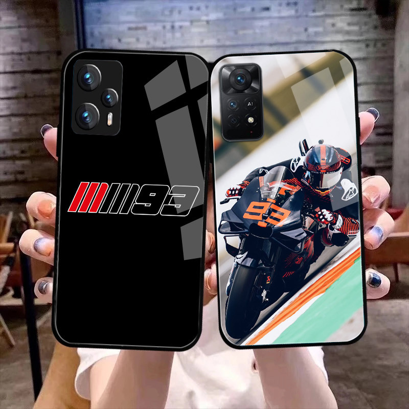 Marc Marquez 93 02 Capa De Telefone De Vidro Para Xiaomi Redmi Note 14 pro plus 13 5G 12 4G 11 10 9 8