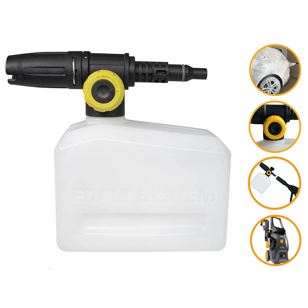 Canhão Espuma Snow Foam Difusor Aplicador Detergente Espuma Wap WL 2610 Ultra Lavadora Alta Pressão