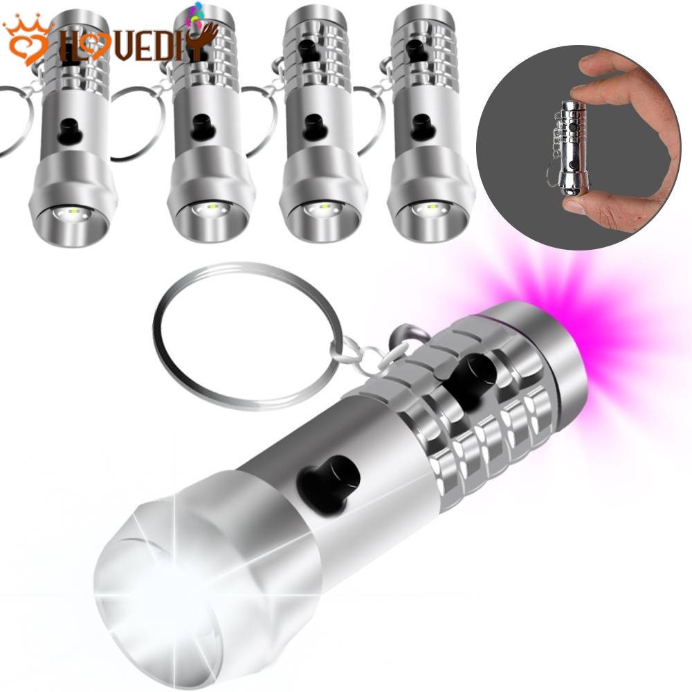 Luz De Chaveiro De Emergência | Mini Lanterna De Plástico Durável 5.6x1.8cm , Branca De Água Com Baterias Permanentes ,
