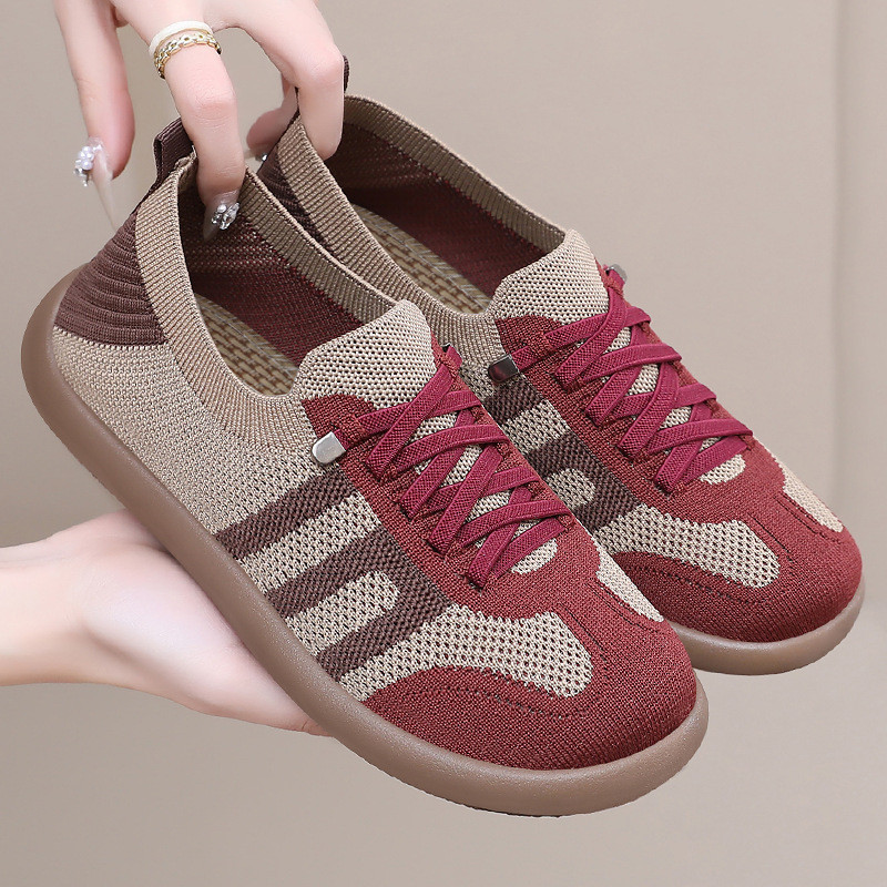 IELGY Sapatos Femininos De Sola Macia Verão Respirável Casual Slip-on · foto 2