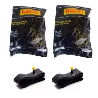 Par Câmara De Ar Bicicleta Mtb Pirelli Aro 29x1.75/2.35 Válvula Bico Grosso 48mm em Oferta na Shopee
