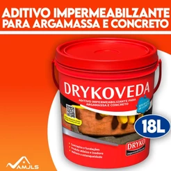 Aditivo Impermeabiliza Argamassa E Concreto Dryko Balde 18l