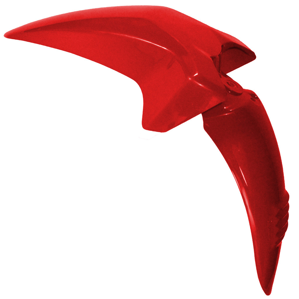 Paralama dianteiro Pop100 Pop110 2013 a 2021 vermelho