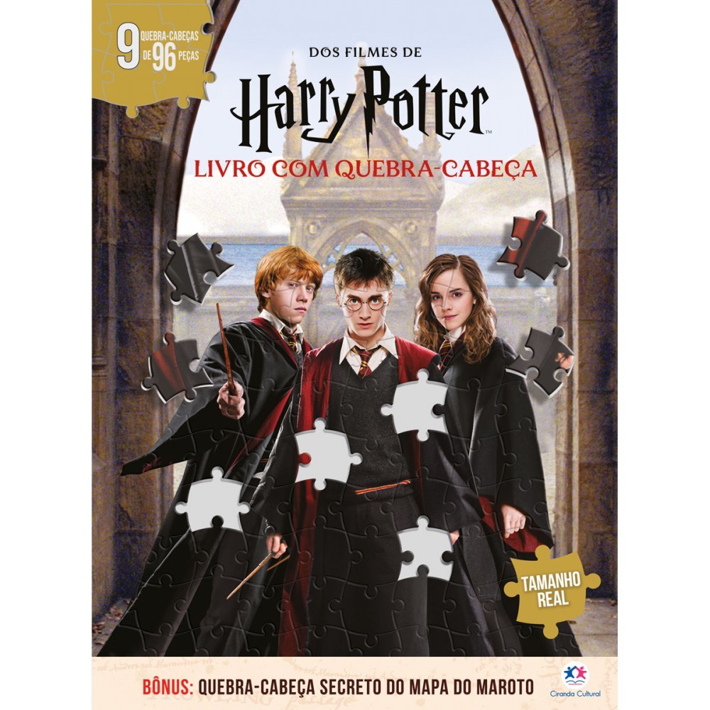 Livro Harry Potter - Livro com Quebra-Cabeça em Oferta na Shopee