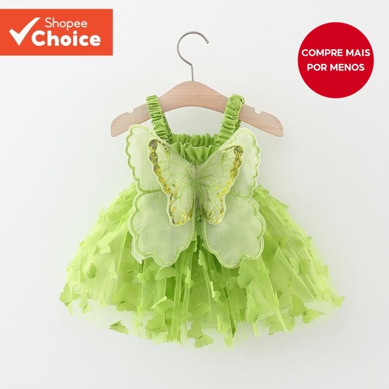 Vestido De Princesa Asa De Anjo Para Meninas , Festa De Lantejoulas Brilhantes , Fantasia ...