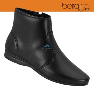Bota Feminina Beira Rio Lisa Cano Curto Confortável Estilosa em Oferta na Shopee