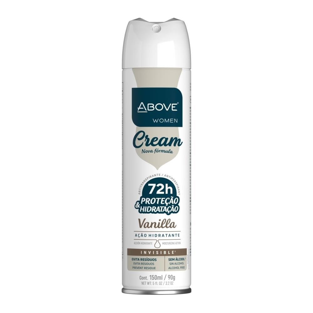 Desodorante Above Aerosol Women Cream Vanilla 150ml