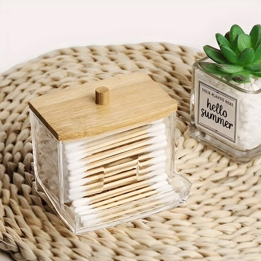 Pote Acrílico Tampa Madeira: Onde Comprar | BuscaProdutos