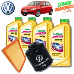 KIT TROCA DE ÓLEO 15W40 + FILTROS ( GOL 1.0 8V 2008 > 2015 VW)