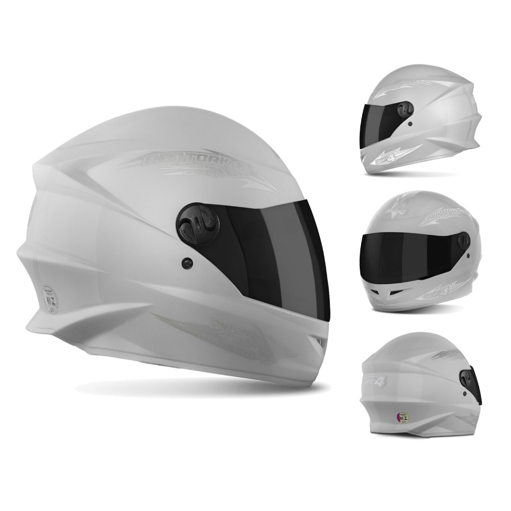 Capacete Fechado Pro Tork New Liberty Four 4 para moto Motoqueiro com Viseira Escura Fumê ou Cristal