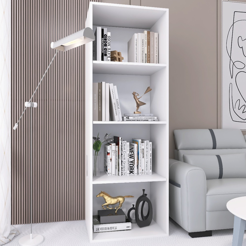 Estante Organizador Estilo Industrial Madeira MDP Prateleira p/ Livros Quarto Sala Cozinha Ambientes