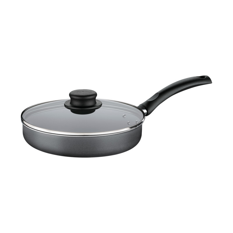 Frigideira antiaderente com tampa tramontina alta com tampa de vidro 22cm em Oferta na Shopee