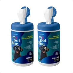Kit 2 Lenço Umedecido Machos Mypetone - 75 Unidades