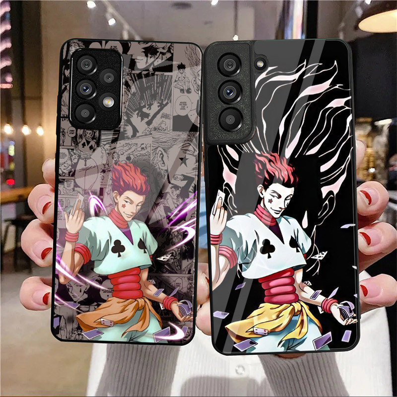 hunter x hisoka 07 Capa De Telefone De Vidro Para Samsung Galaxy A14 A16 A30 A22 A32 A33 A34 A40 A42 A55 4G A52 A53 A54 