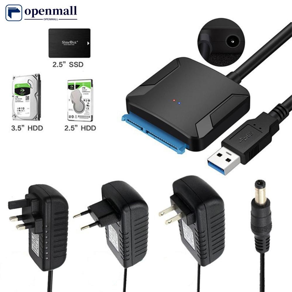 Cabo Adaptador SATA Para USB 3.0 De 3.5/2.5 Polegadas SSD HDD III Suporte Conversor De Disco Rígido UASP Com De Alimenta