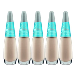 Kit 5 Esmalte Impala Base Bomba Acelerador De Crescimento