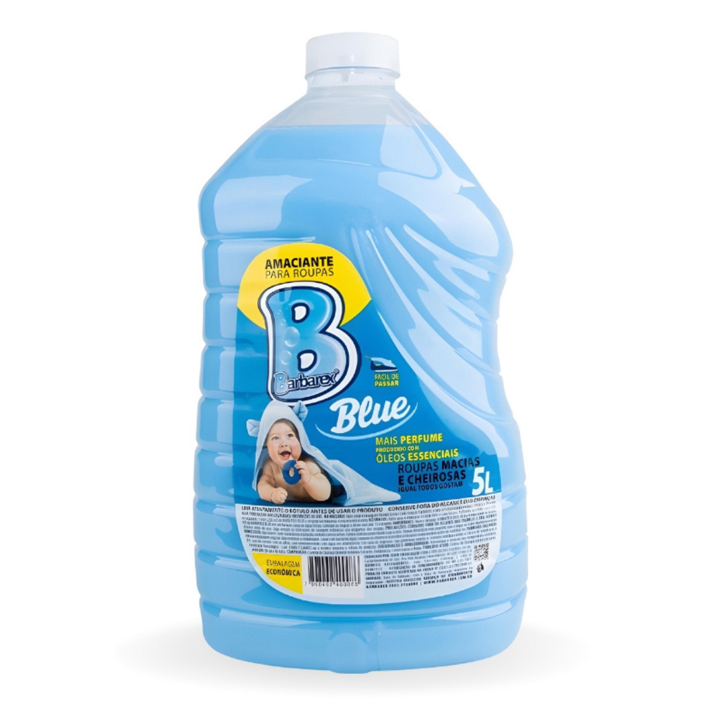 Amaciante Roupas Blue Econômico Perfumado Barbarex 5 litros em Oferta na Shopee