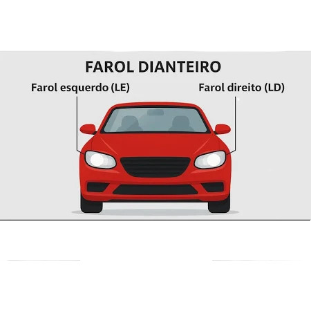 Lente farol Ford Focus 2009 2010 2011 2012 2013 — imagem 2 de 2