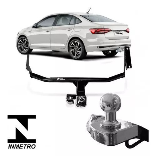 Engate Reboque Reforcel Fixo VW Virtus 2018 2019 2020 2021 2022 2023 2024 Peça