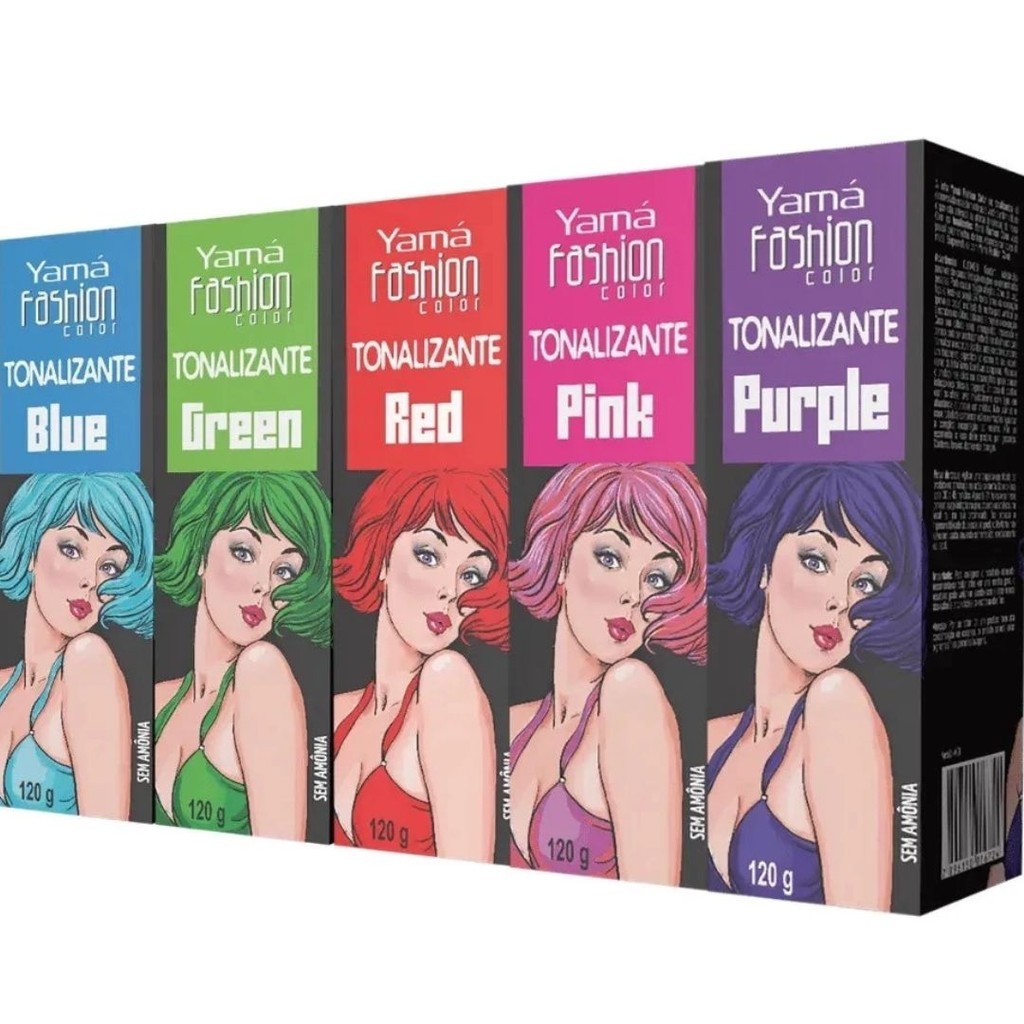 Tonalizante Fashion Color Yamá Colorido 120ml - Escolha o Seu